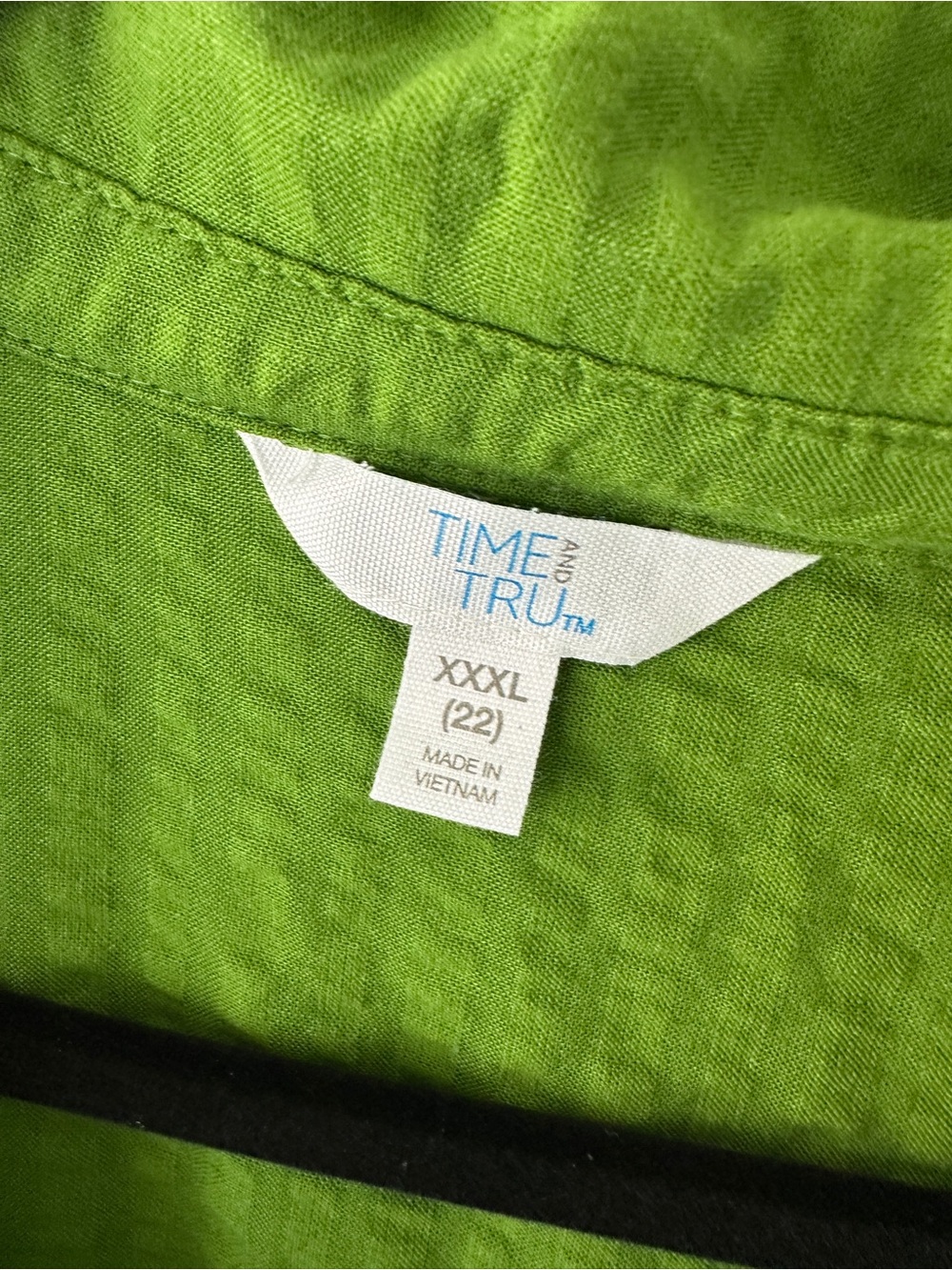 Time and Tru Womens Lime Green Tiered Dress Button Front Pockets Summer Chic - Picture 4 of 6